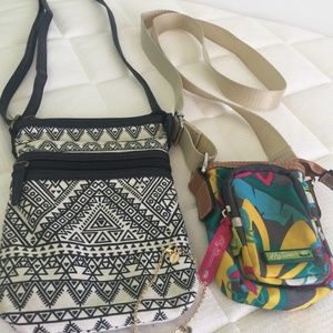 2 Small Crossbody Purses & Anklet